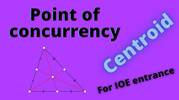 Centroid | Point of concurrency | for entrance preparation