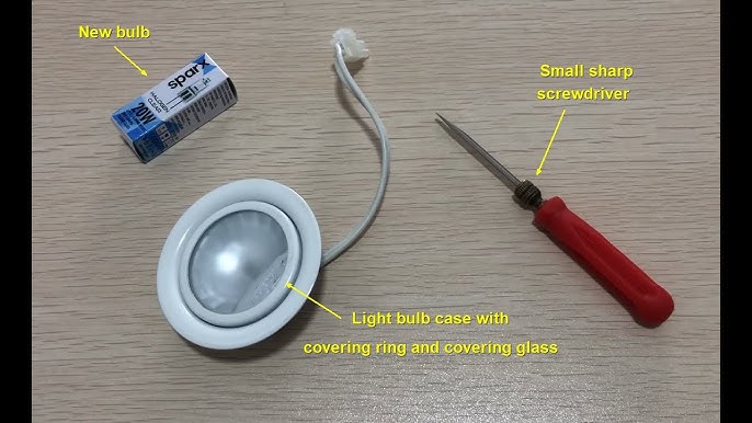 Removal of Par20 halogen bulbs on a Vent A Hood ventahoodparts.com p1123  replacement parts 