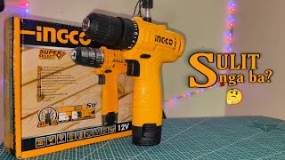 Ingco Cordless Drill 12V Lithium Ion Battery S12 Unboxing And Review