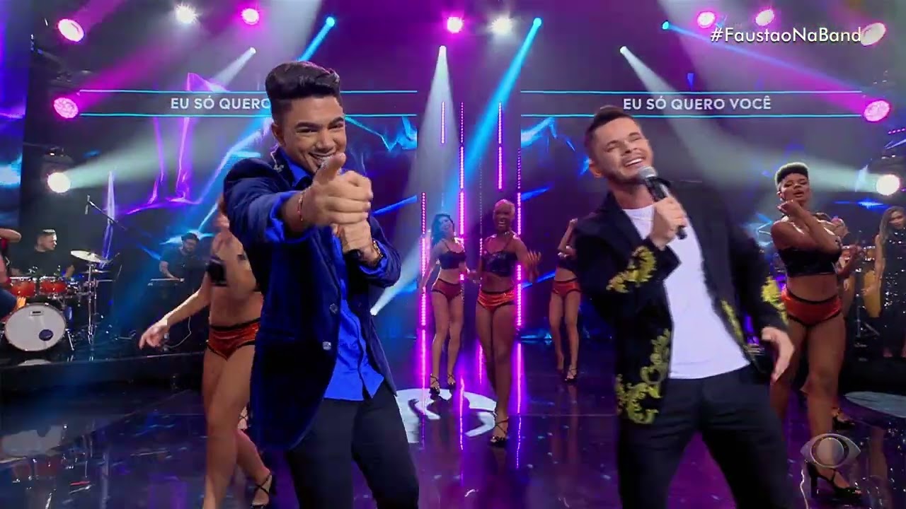 “Amar Não é Pecado”: Athirson e Maycon cantam Luan Santana no Faustão