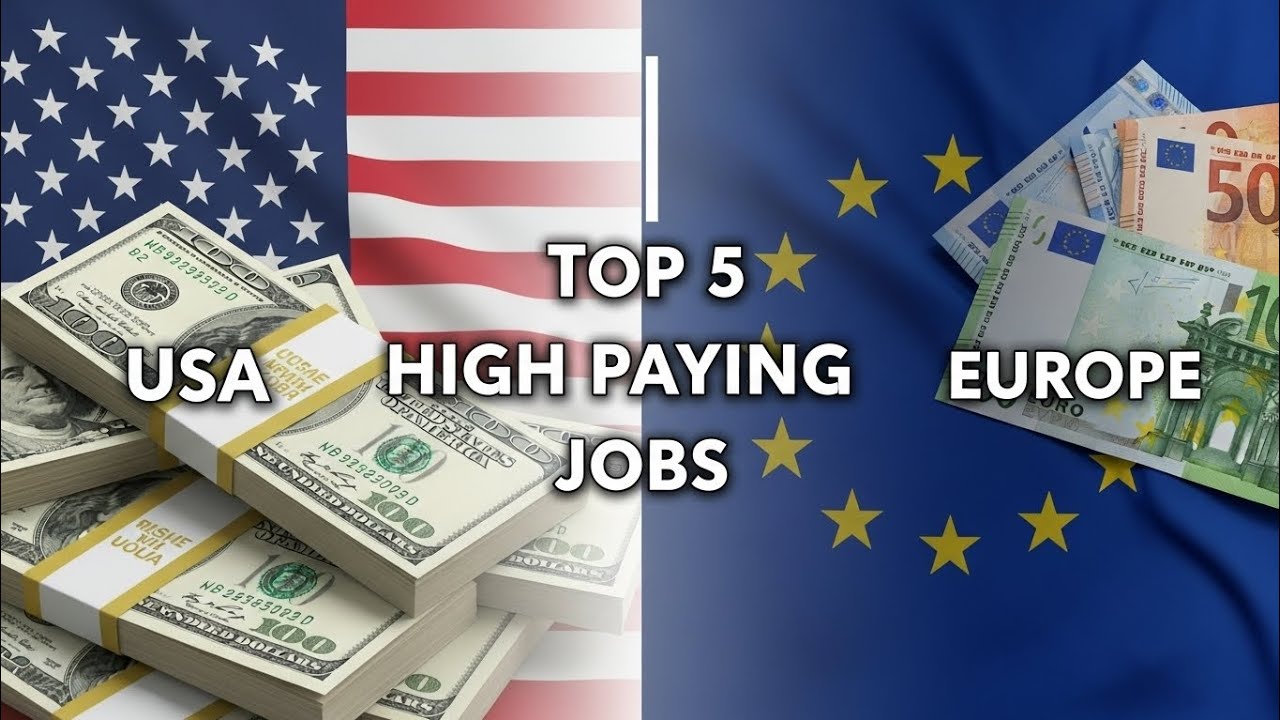 “Top 5 High Paying Jobs in Europe vs USA 💵 | Shocking Salary Comparison!” 