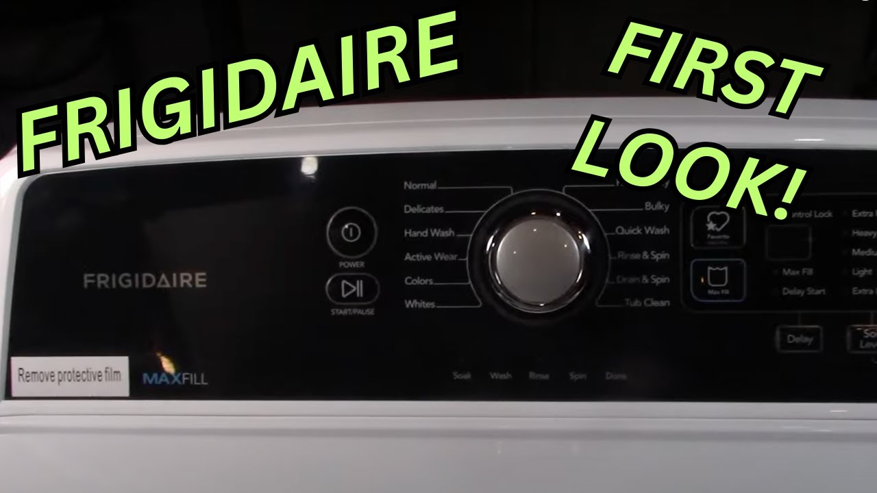 Frigidaire FFTW4120SW First Look, Normal Wash - YouTube