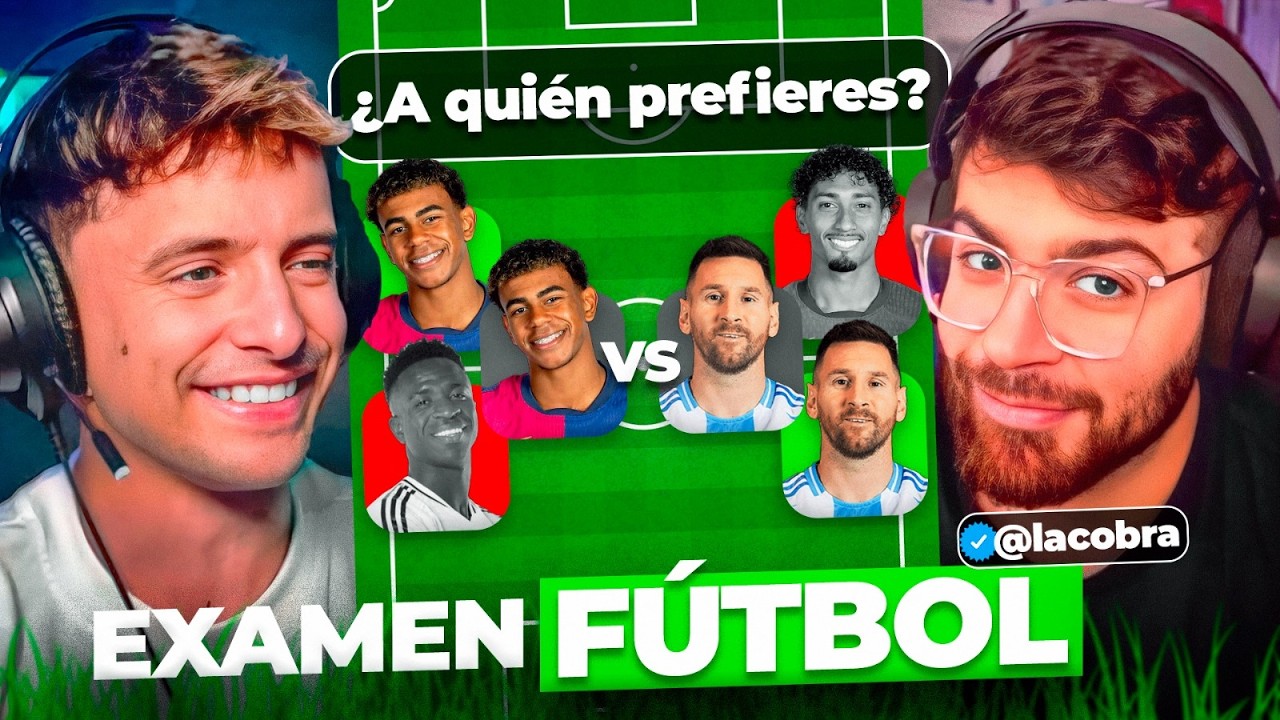 PONGO A PRUEBA a LA COBRA con un EXAMEN de FUTBOL  ¿GENIO o FARSANTE?