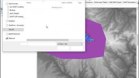 Hydrological modelling using Arc SWAT _ part three