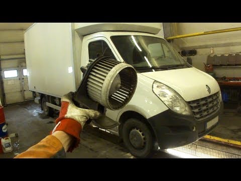 Замена салонного моторчика Renault Master 3