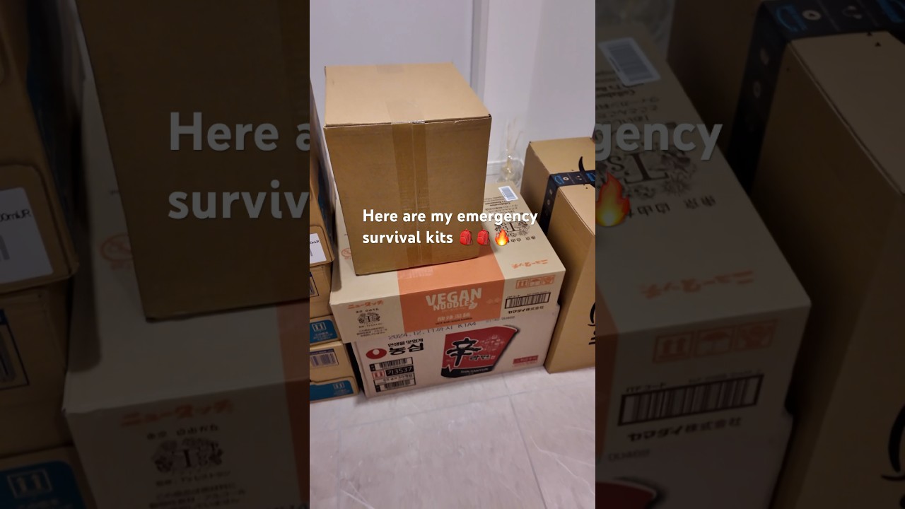 Preparation for Mega earthquake in Japan 🎒⛑️🚨