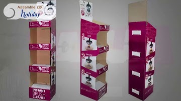 Easy Assembly of Cardboard Shelf Display Stand--Shenzhen Holiday Package&Display Co.,Ltd
