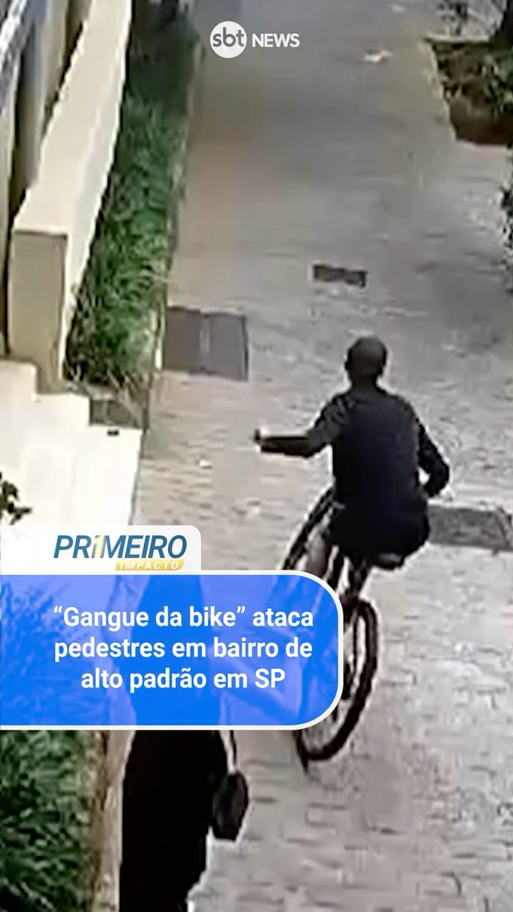 “Gangue da bike” ataca pedestres em bairro de alto padrão em SP