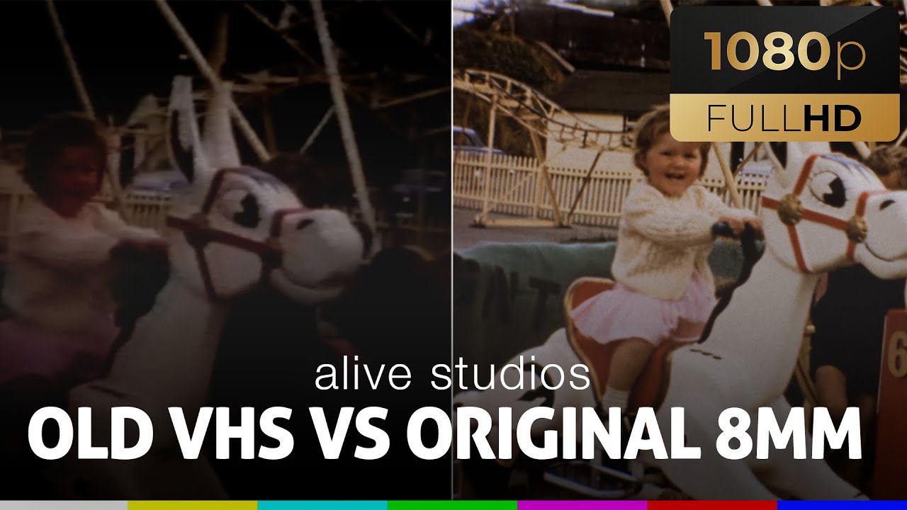 Old VHS tape transfer vs Original 8mm film scan
