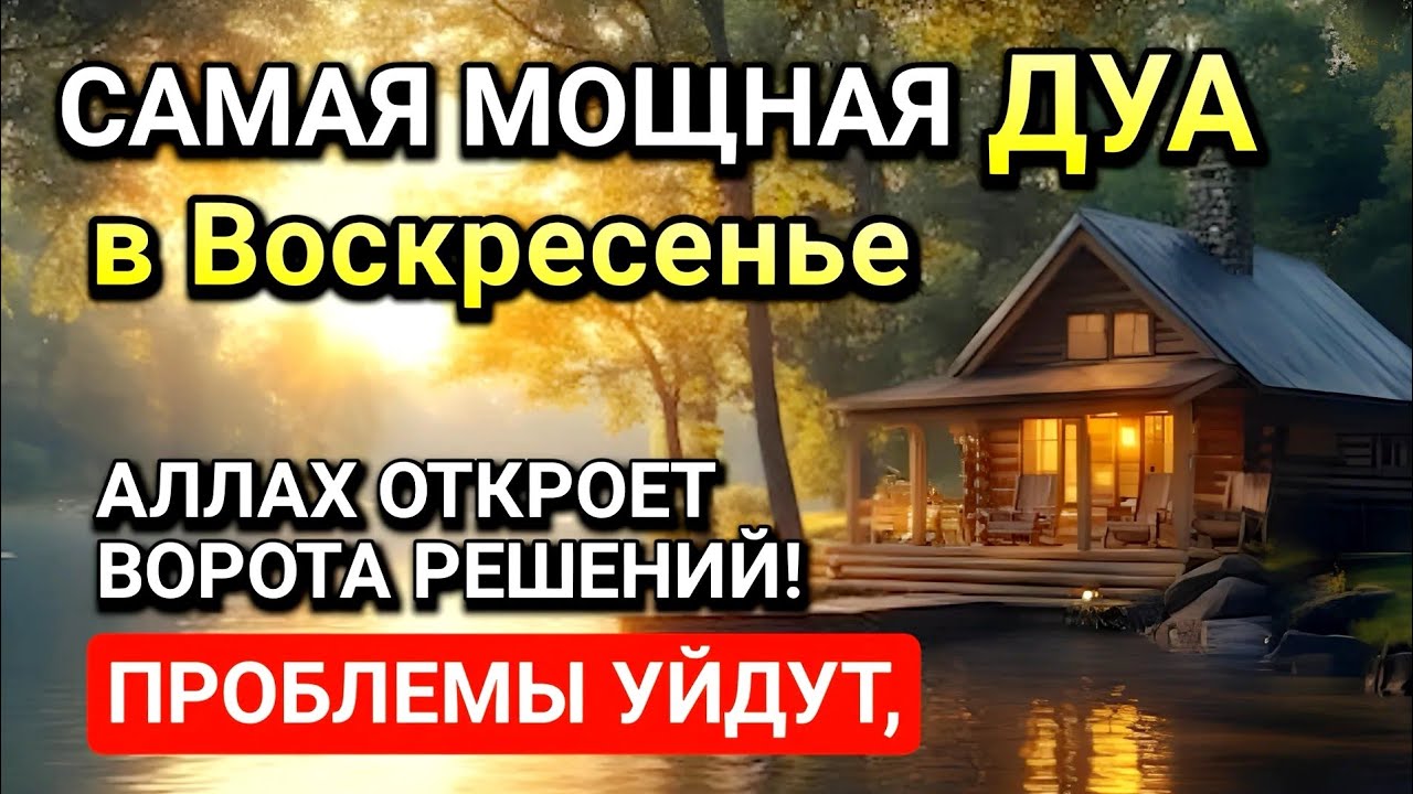 Самая сильная дуа в Воскресенье! Ризк, богатство, успех, счастье!