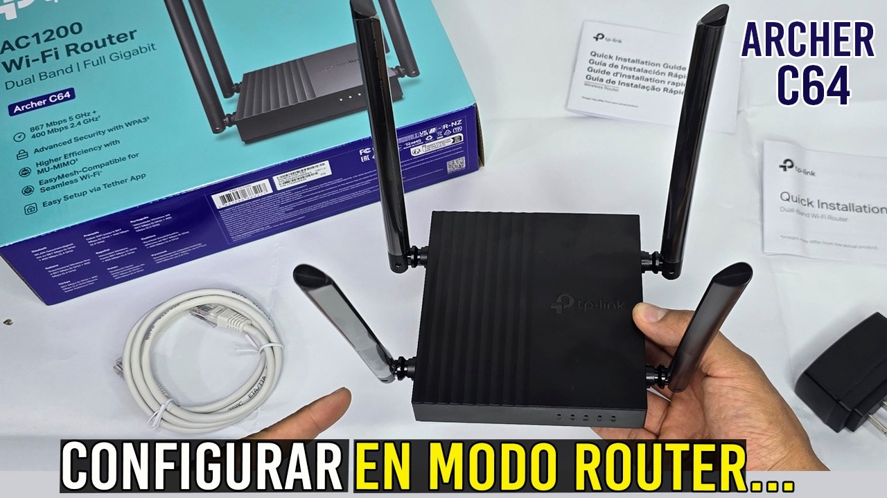 Cómo CONFIGURAR Router ARCHER C64 Tplink en MODO ROUTER desde el CELULAR(Paso a Paso)