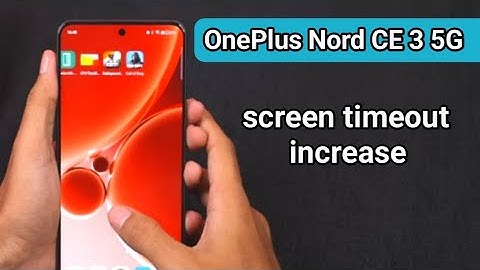 How to change screen timeout OnePlus Nord CE 3 5G || OnePlus mobile screen timeout settings