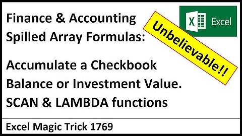 SCAN & LAMBDA to Simulate Relative Cell Reference, One Cell Above in Spilled Array Formula. EMT 1769