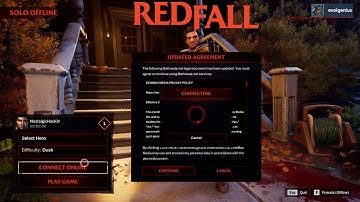 Redfall Guide/Fix - (Infinite Connecting Online Glitch / Updated Agreement)