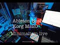Jam Session 2 - Ableton Push 1 + Korg Ms-20 + Akai Apc20 - Minimalism live