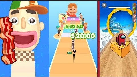 Angel and devil. New view in Sandwich Runner Android Gameplay. The upside-down world