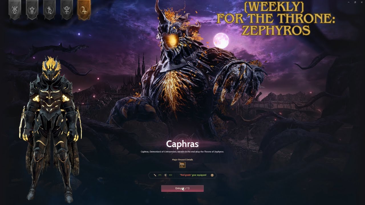 Weekly Edana Throne PVE : Zephyros Battle