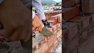 Teknik Pasang Bata Rapi Bikin Tembok Makin Kokoh #shorts
