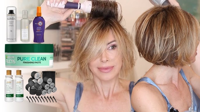 How to Style SHORT LAYERED FINE HAIR for a BIG, BOUNCY Look