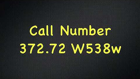 EDUC3625 Decimals - The Dewey Decimal System.mov