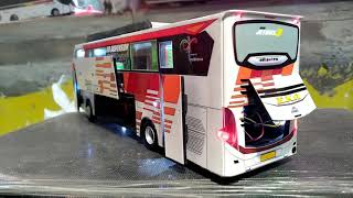 Miniatur bis Eka cepat Jetbus 3  full Strobo dan Lampu dan Bukaan. Harga murah meriah