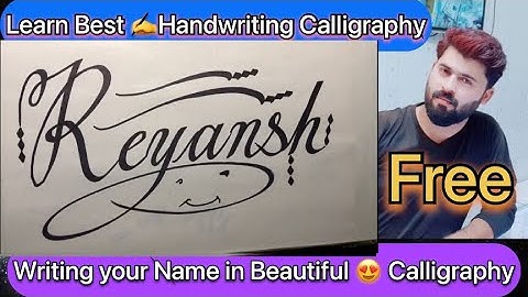 Reyansh  Name Signature Calligraphy | How to Draw |  #mybloopers #asmr #shorts #tiktok #reyansh