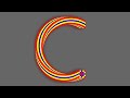 C alphabet design in Coreldraw | Coreldraw tutorial | Graphic design | Text effect | Blend tool