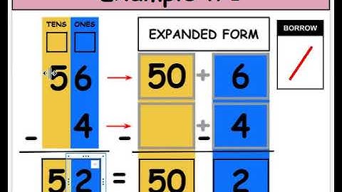 May 21 - 2 digit subtraction (Expanded Form)