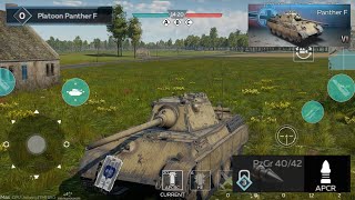 [War Thunder Mobile]《戰爭雷霆手遊》豹F 白板車. Panther F stock gameplay.
