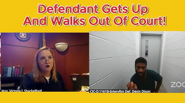 Defendant STORMS OUT After Judge Shackelford Calls Him Out!