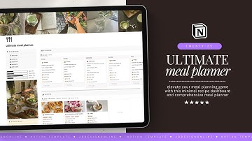 🥑 the ULTIMATE 2025 notion meal & recipe planner 🍎✨🧁  (mealplan, automated grocery lists & more)