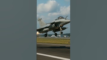 Rafale Fighter Jet Takes Off from Military Runway #shorts