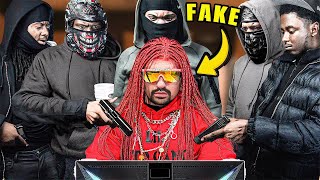 Fake PRODUCER Prank in the Hood on Detroit DRILL RAPPER!