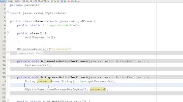 Java Intermedio - Uso de password
