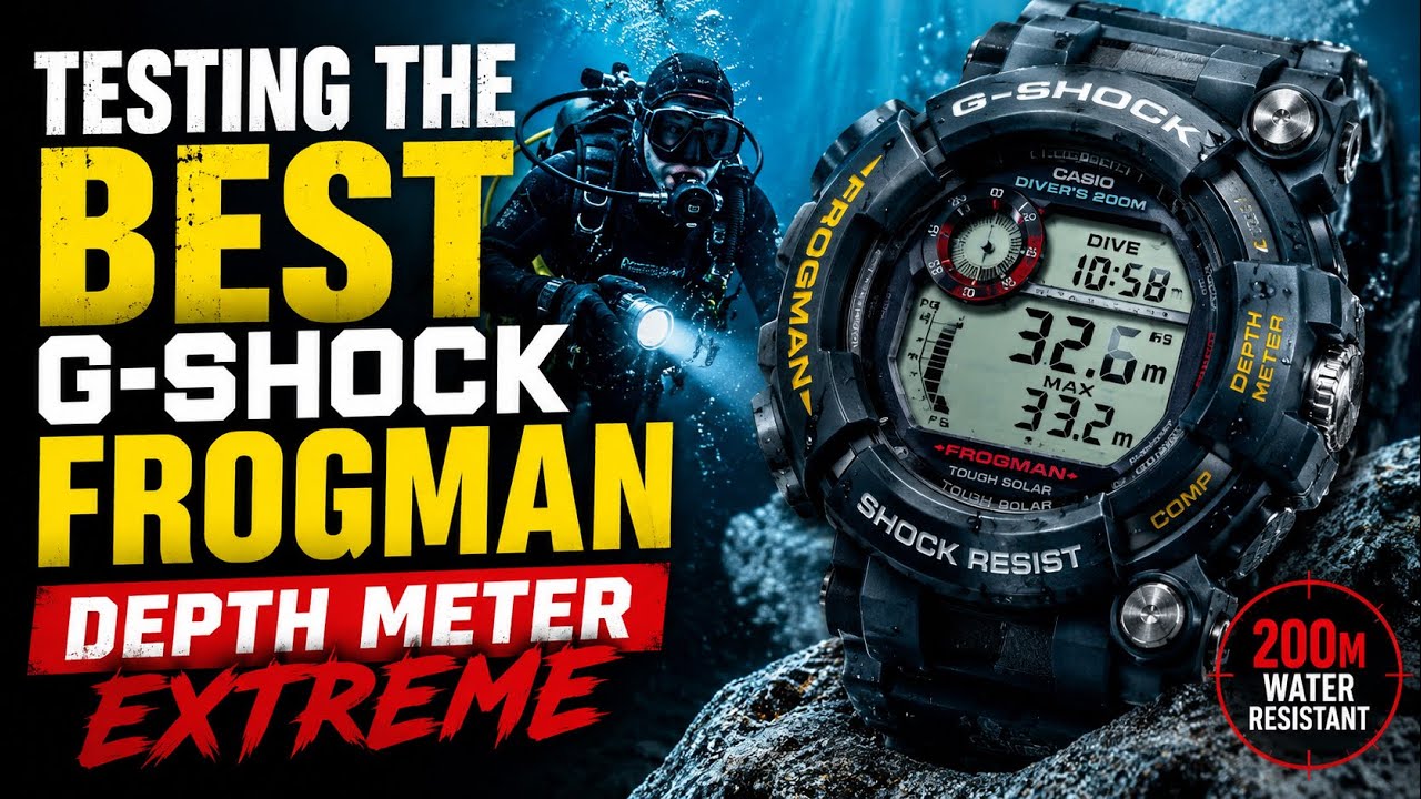 TESTING THE BEST G-SHOCK FROGMAN | Depth Meter Extreme - YouTube