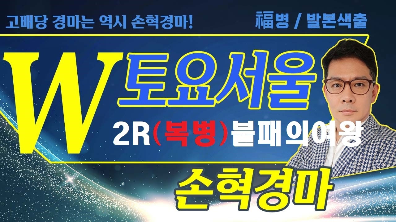 고배당 경마는 역시 손혁 경마 3/21(토)서울 복병마 내용을 확인해 보세요!!