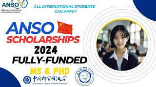 ANSO Scholarships 2024 in China Fully Funded for International Students screenshot 2