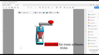 How to save 3d PDF in solidworks