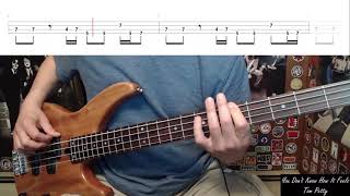 Vignette de la vidéo "You Don't Know How It Feels by Tom Petty - Bass Cover with Tabs Play-Along"