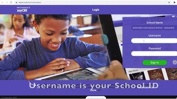 myON SETUP and FIRST LOGIN