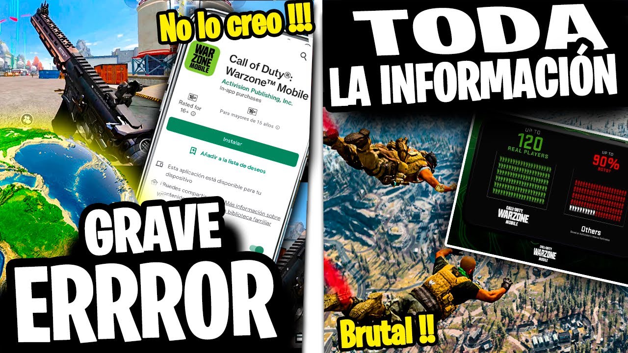 🚨 MALAS NOTICIAS!! ESTOS SERÁN los REQUISITOS MINIMOS para PODER JUGAR WARZONE  MOBILE??