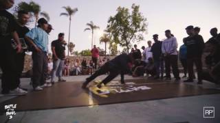 TomyDP vs Zero | Footwork Finals | Battle At The Bowl 3
06-17-17
Hosted by: Luis Lprad Prado
DJ: ManeOne (Super Bbeat Boys)
Judges:
- Dyno Rock (Cypher City Kings / CypherSt8)
- Nico Castro (Up and Left)
- Sumo (Rock So Fresh) TomyDP vs Zero | Footwork Finals | Battle At The Bowl 3