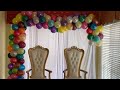 $5 Dollar Tree Metallic Balloon Arch