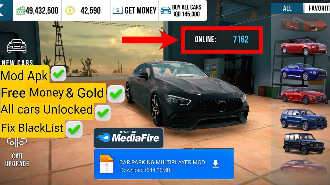 Download Car Parking Multiplayer MOD APK v4.8.8.3 (New Mods) For Android