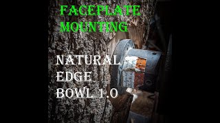 Faceplate mount for a naturaledge bowl