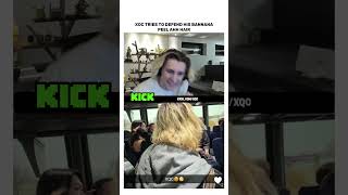 XOC TRIES TO DEFEND HIS BANNAN APEEL AHH HAIR #xqc #kick #viralshorts #fyp
