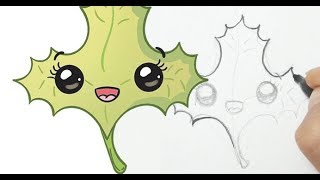 How to draw cute Leaf