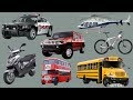 Transporte para niños | Aprender nombres y sonidos de vehículos de calle | Aprender Transporte