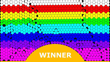 The Amazing 12 Stages Eliminations Marble Race ASRM in Algodoo