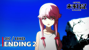 The Future Diary - Ending 2 【filament】 4K / UHD Creditless | CC